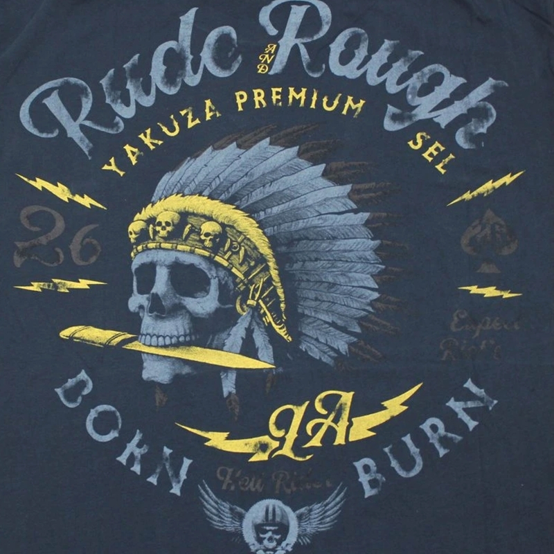 Yakuza Premium Rude and Rough - Los Angeles póló sötétkék