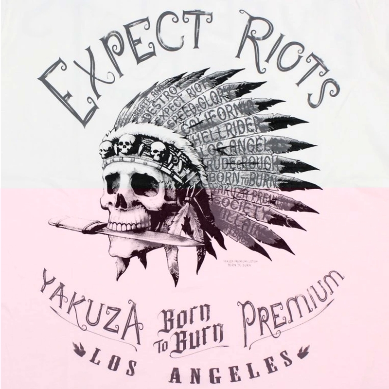 Yakuza Premium Expect Riots - Los Angeles póló fehér