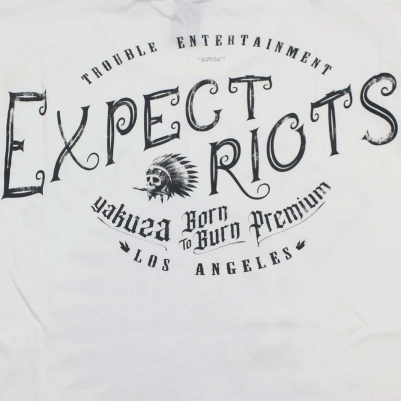 Yakuza Premium Expect Riots - Los Angeles póló fehér