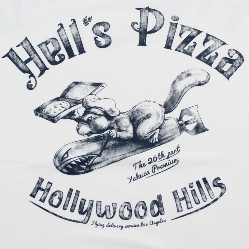 Yakuza Premium Hells Pizza - Los Angeles póló fehér