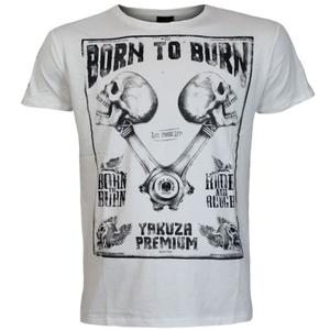 Yakuza Premium Rude and Rough Born to Burn - Los Angeles póló fehér