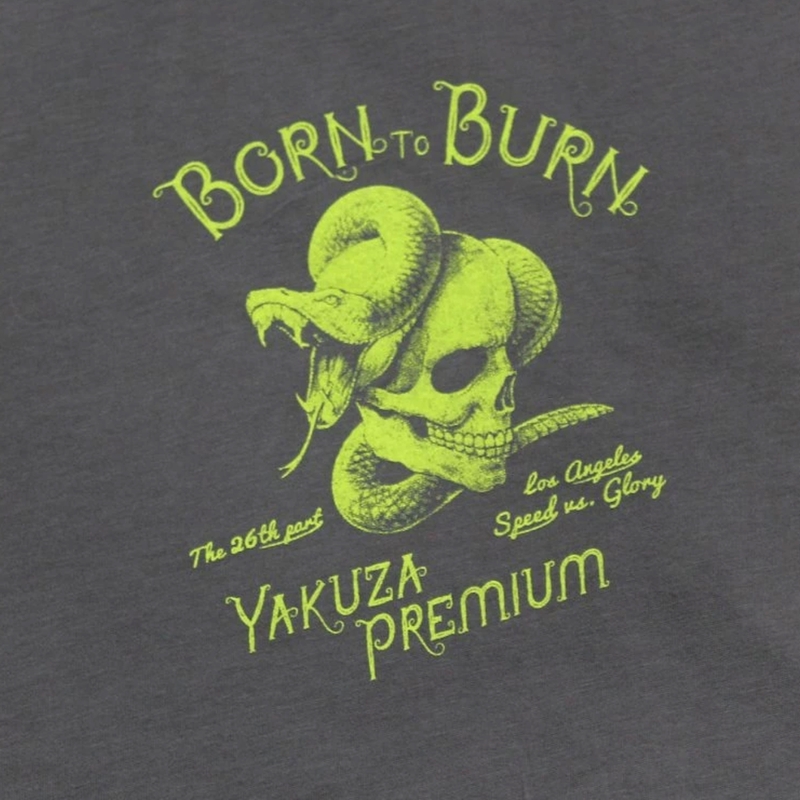 Yakuza Premium Speed and Swashbuckler póló sötétszürke