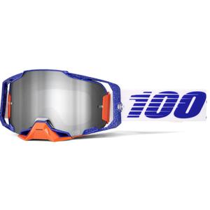 100% Armega Lavingaad motokrossz szemüveg ezüst plexivel