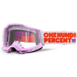 100% Accuri 2 Hundreds motokrossz szemüveg átlátszó plexivel