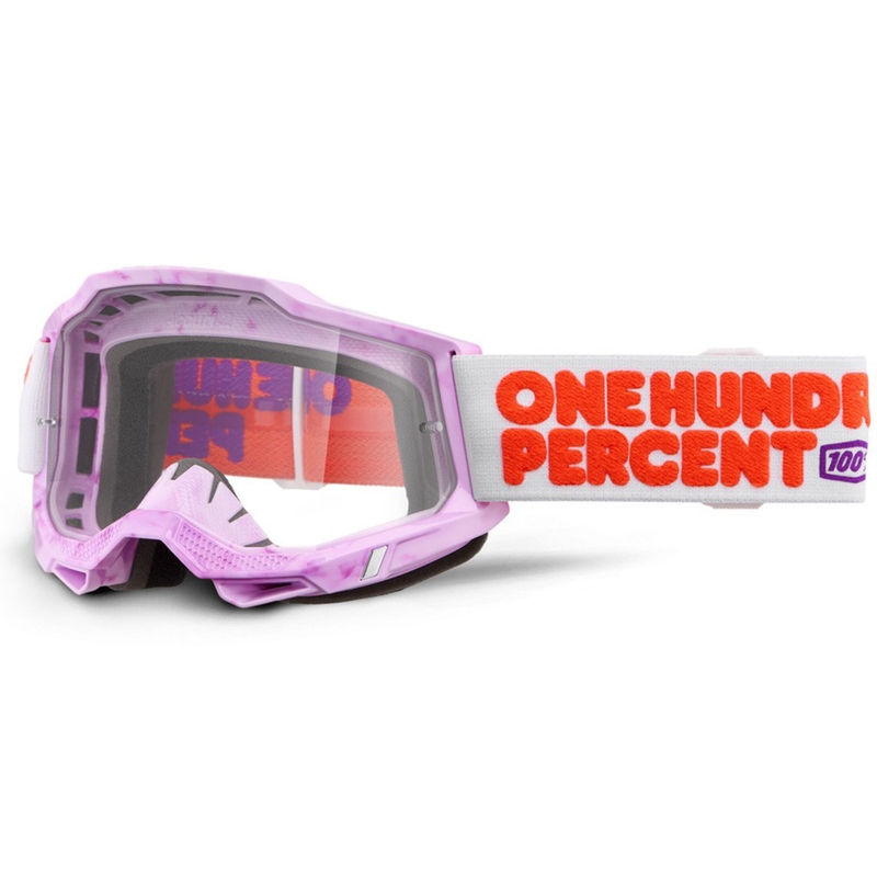 100% Accuri 2 Hundreds motokrossz szemüveg átlátszó plexivel