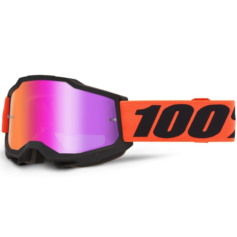 100% Accuri 2 Ferran motokrossz szemüveg piros plexivel