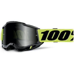 100% Accuri 2 Sand motokrossz szemüveg piros, füstös plexivel