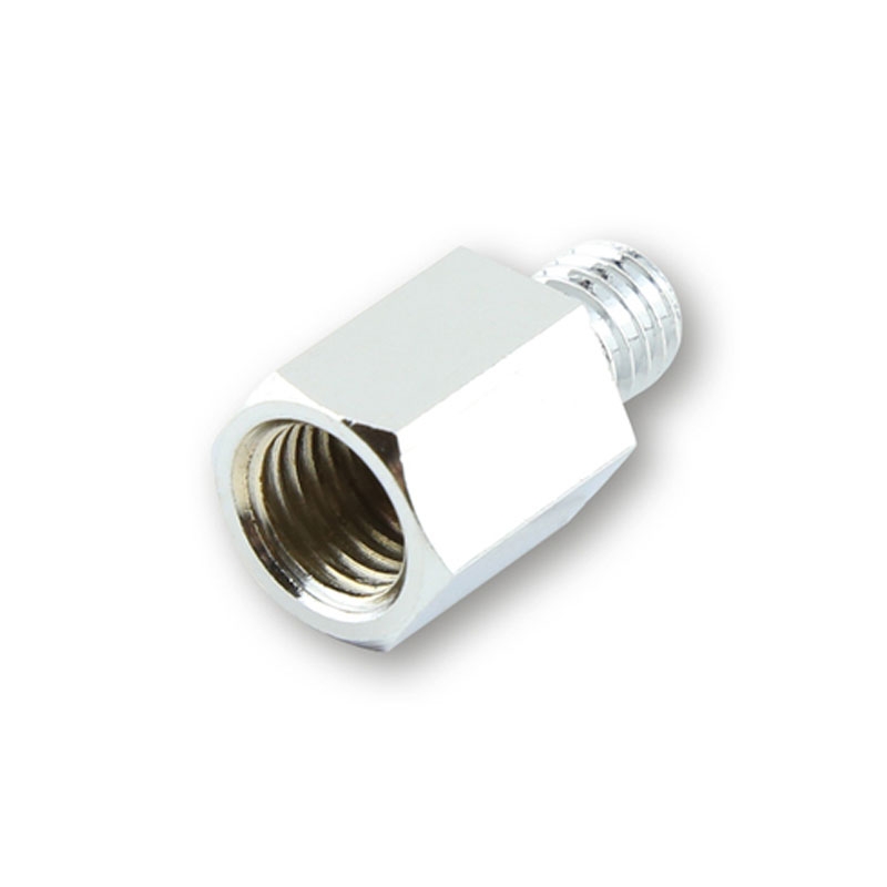 Highsider Smart adapter tükörhöz jobb oldali M10-es menetről a jobb oldali M8-as menetre krómozott