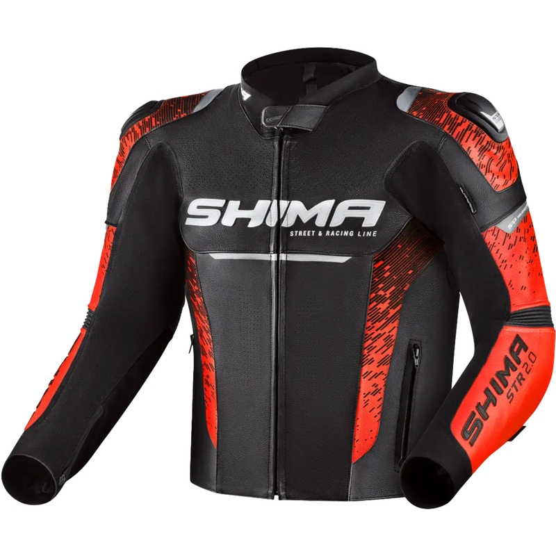 Shima STR 2.0 motoros kabát fluo piros