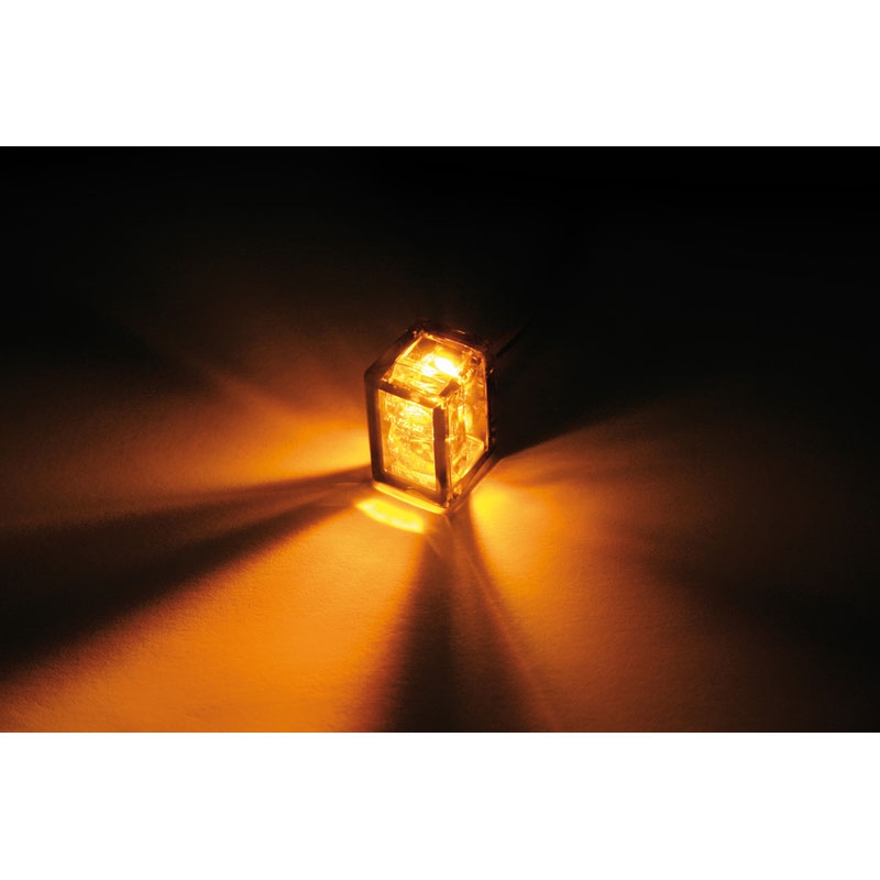 Highsider Smart Micro Cube-V LED irányjelző motorkerékpárhoz füstös szürke