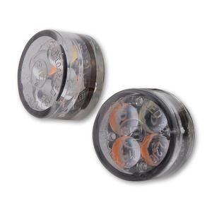 Highsider Smart Module Sixteen LED 2v1 irányjelző motorkerékpárhoz füstös szürke