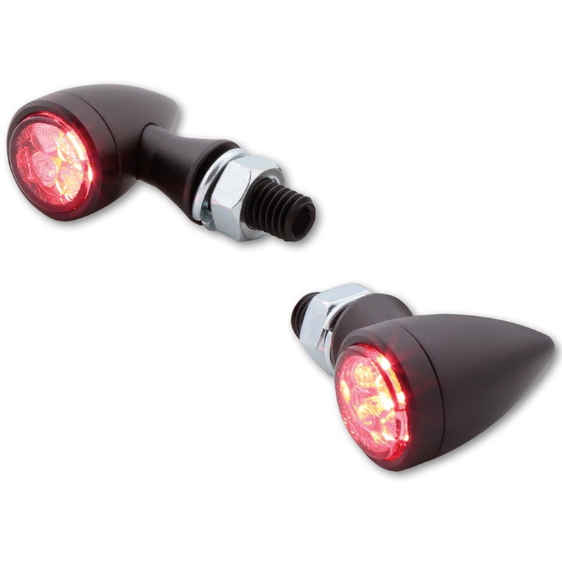 Highsider Smart Sixteen Bullet LED 3v1 irányjelzők motorkerékpárhoz füstös szürke