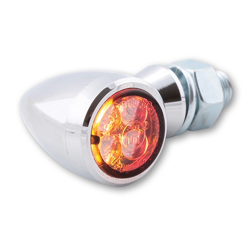 Highsider Smart Sixteen Bullet LED 3v1 irányjelzők motorkerékpárhoz krómozott