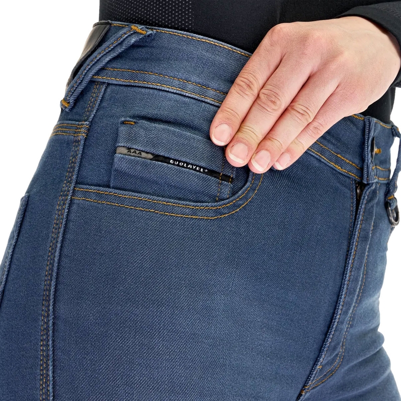 Shima Ridge női motoros farmer kék