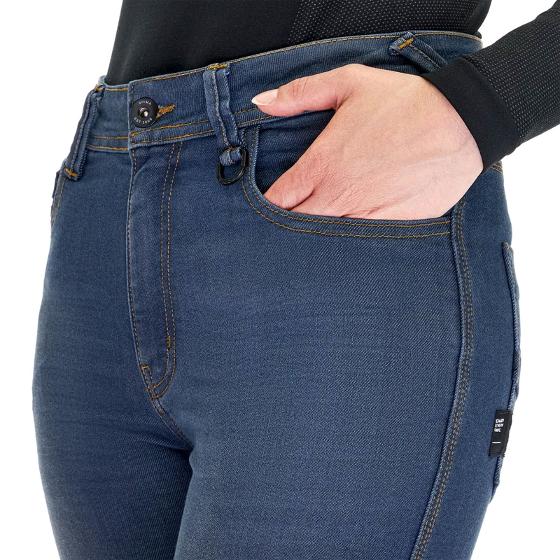 Shima Ridge női motoros farmer kék