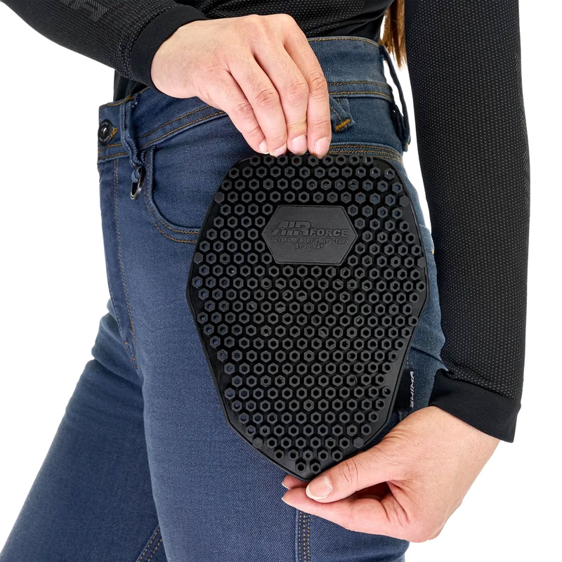 Shima Ridge női motoros farmer kék