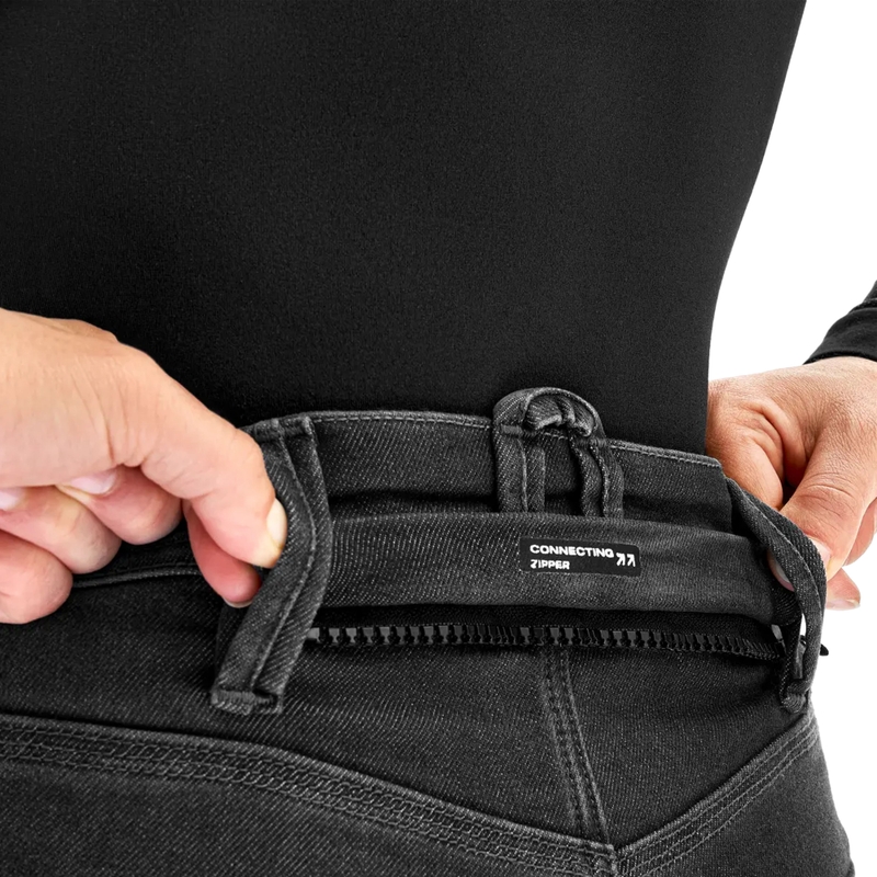 Shima Ridge hosszabbított női motoros farmer fekete