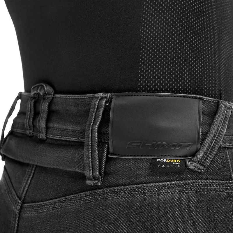 Shima Ridge hosszabbított női motoros farmer fekete