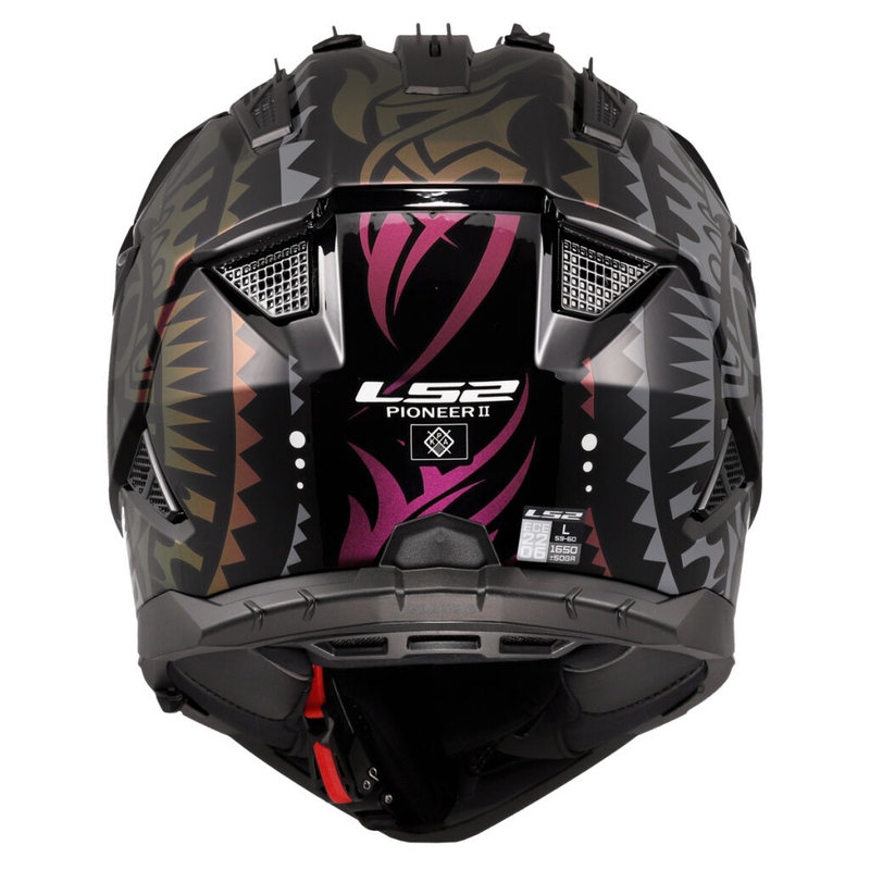 LS2 MX702 Pioneer II Rangi enduro motoros bukósisak fekete