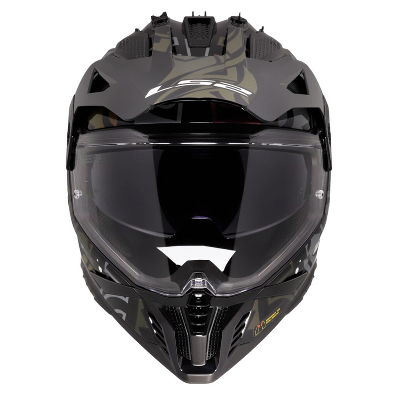 LS2 MX702 Pioneer II Rangi enduro motoros bukósisak fekete