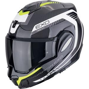 Scorpion EXO-TECH EVO CARBON COSY hátrahajtható állú bukósisak fekete-fluo sárga