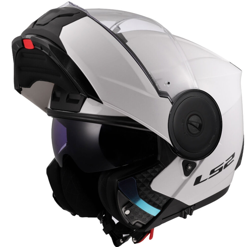 LS2 FF902 Scope II Solid felnyitható motoros bukósisak fehér