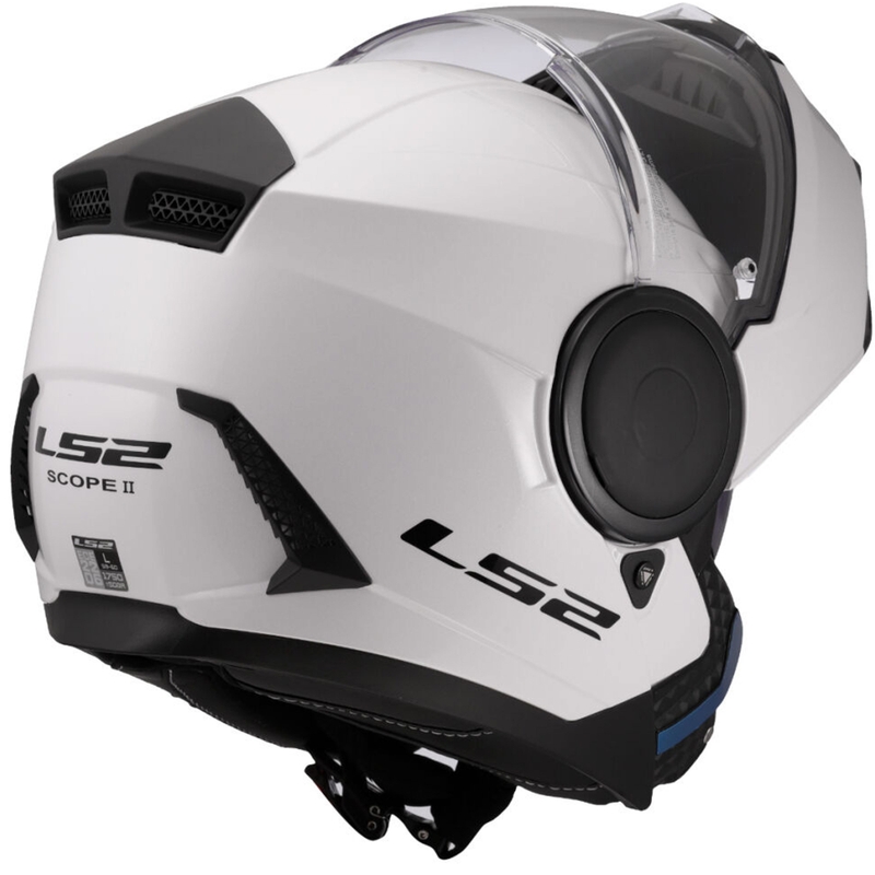 LS2 FF902 Scope II Solid felnyitható motoros bukósisak fehér