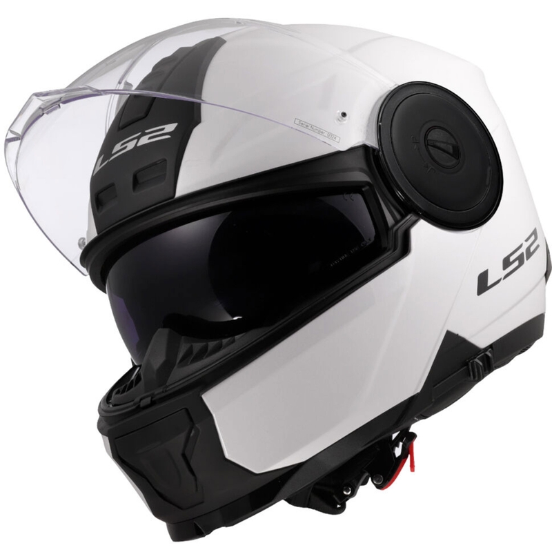 LS2 FF902 Scope II Solid felnyitható motoros bukósisak fehér