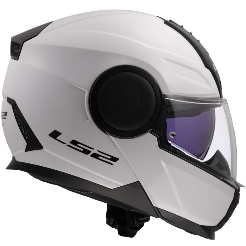 LS2 FF902 Scope II Solid felnyitható motoros bukósisak fehér