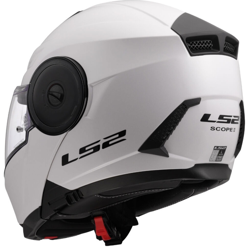 LS2 FF902 Scope II Solid felnyitható motoros bukósisak fehér