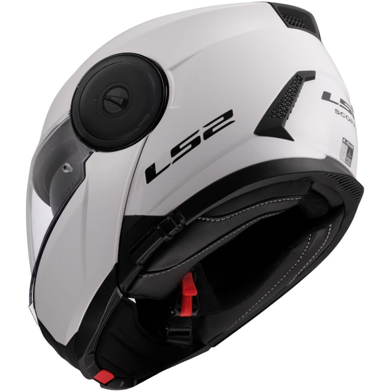 LS2 FF902 Scope II Solid felnyitható motoros bukósisak fehér