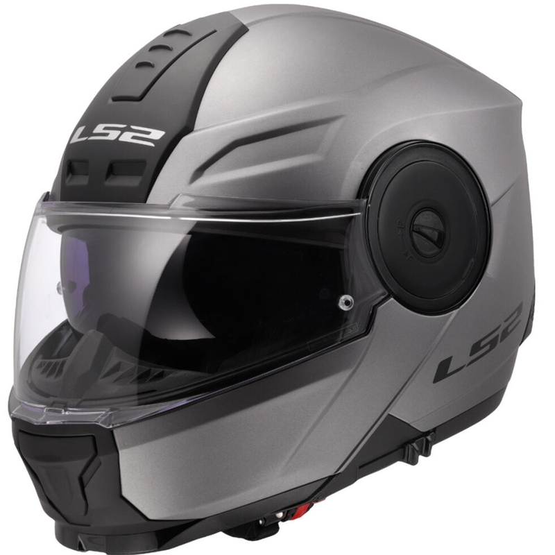 LS2 FF902 Scope II Solid felnyitható motoros bukósisak matt titán