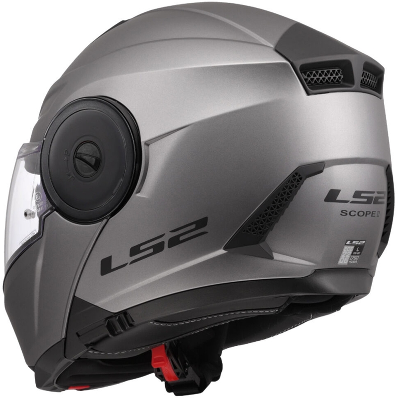 LS2 FF902 Scope II Solid felnyitható motoros bukósisak matt titán