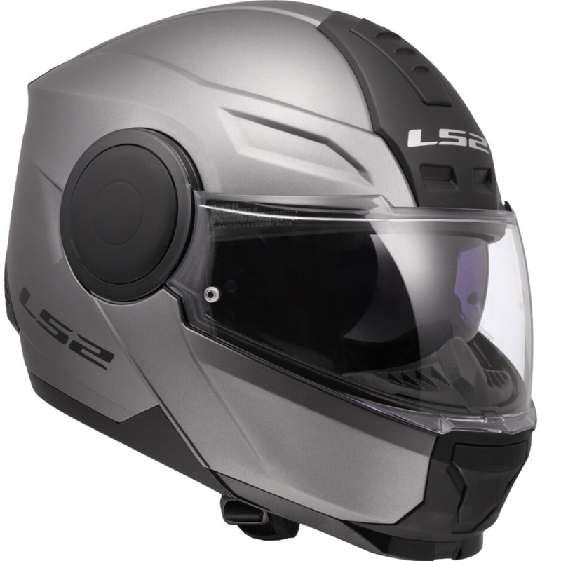 LS2 FF902 Scope II Solid felnyitható motoros bukósisak matt titán