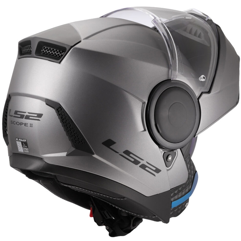 LS2 FF902 Scope II Solid felnyitható motoros bukósisak matt titán