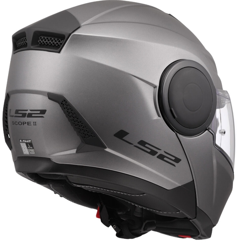LS2 FF902 Scope II Solid felnyitható motoros bukósisak matt titán