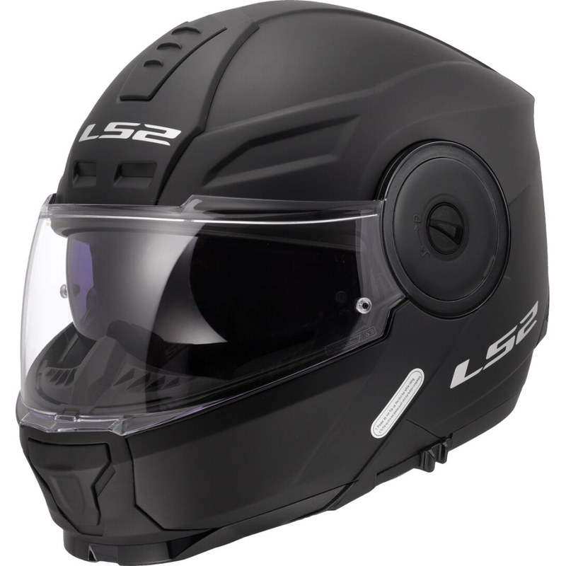 LS2 FF902 Scope II Solid felnyitható motoros bukósisak matt fekete