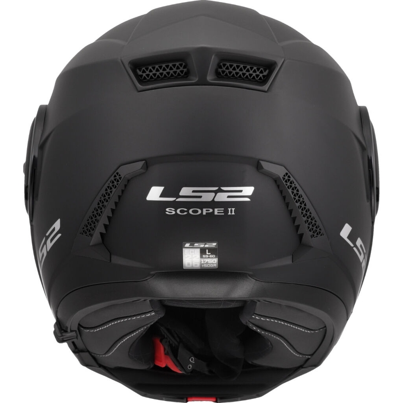 LS2 FF902 Scope II Solid felnyitható motoros bukósisak matt fekete