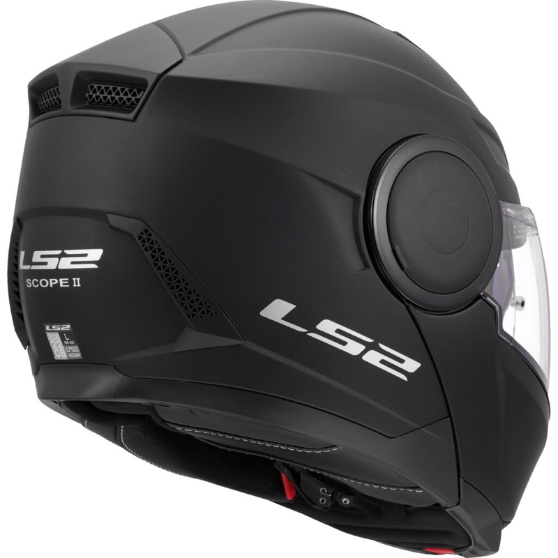 LS2 FF902 Scope II Solid felnyitható motoros bukósisak matt fekete