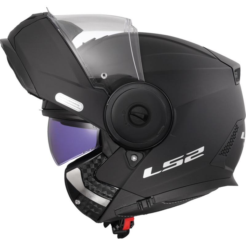 LS2 FF902 Scope II Solid felnyitható motoros bukósisak matt fekete