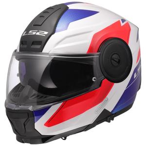 Výklopná helma na motorku LS2 FF902 Scope II Duria bílo-modro-červená