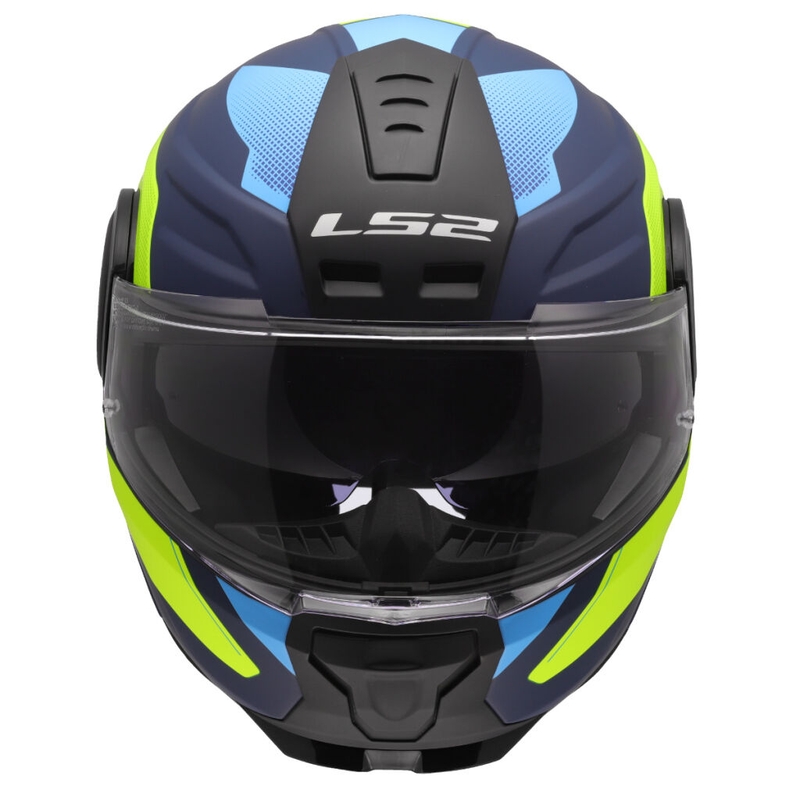 LS2 FF902 Scope II Duria felnyitható motoros bukósisak kék-fluo sárga