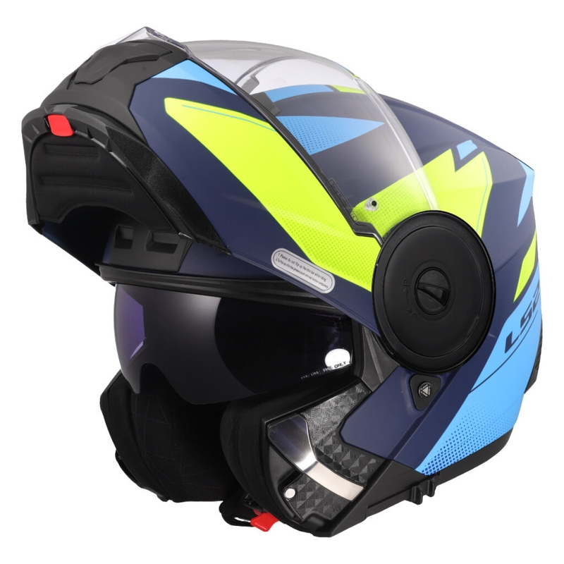 LS2 FF902 Scope II Duria felnyitható motoros bukósisak kék-fluo sárga