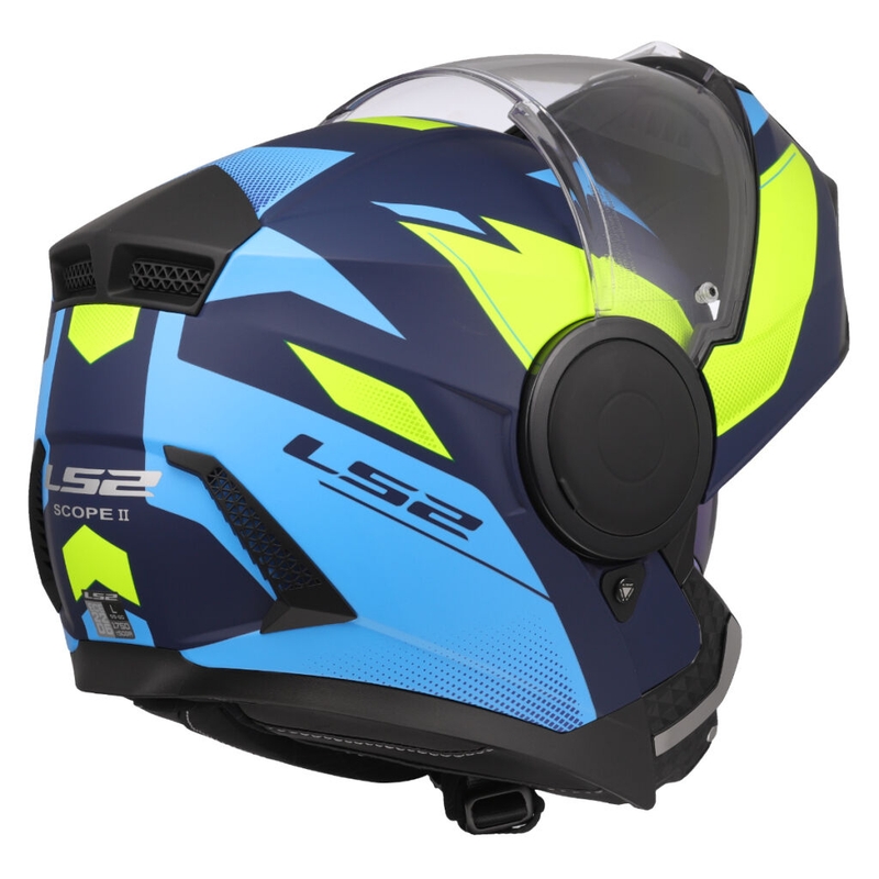 LS2 FF902 Scope II Duria felnyitható motoros bukósisak kék-fluo sárga