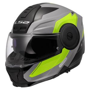 Výklopná helma na motorku LS2 FF902 Scope II Duria šedo-fluo žlutá