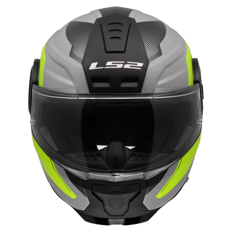 LS2 FF902 Scope II Duria felnyitható motoros bukósisak szürke-fluo sárga
