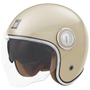 NOX PREMIUM Heritage nyitott bukósisak krém fehér