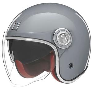 NOX PREMIUM Heritage nyitott bukósisak szürke