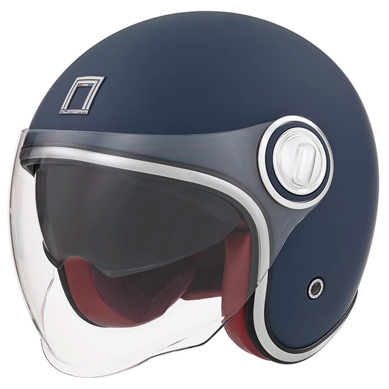 NOX PREMIUM Heritage nyitott motoros bukósisak kék