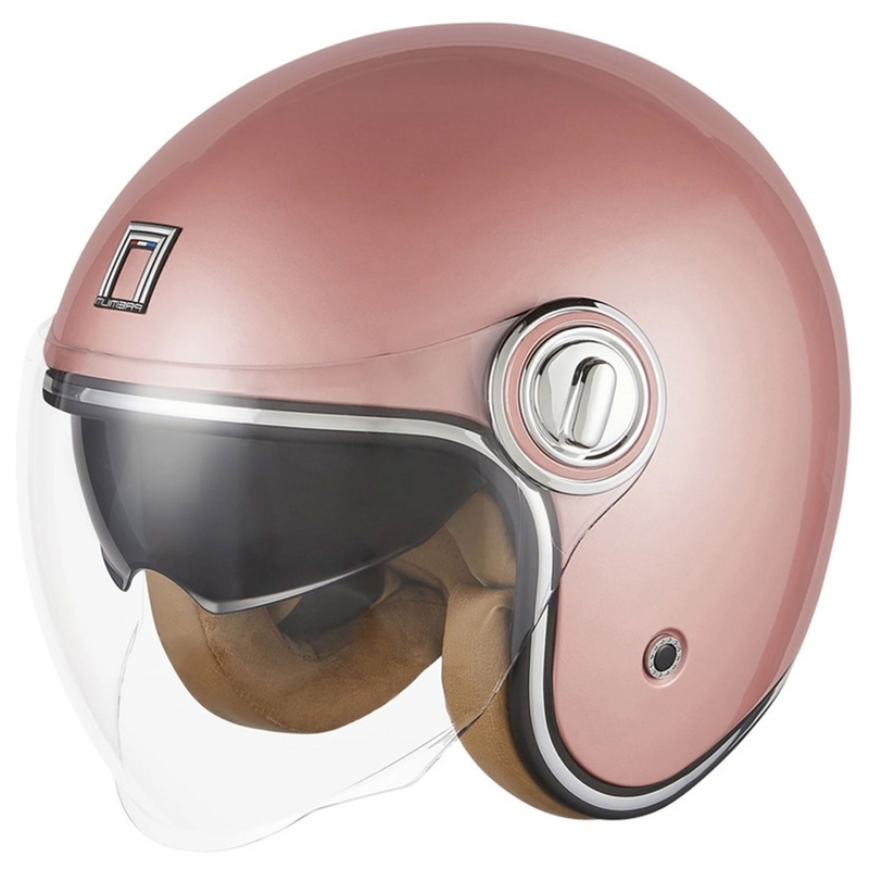 NOX PREMIUM Heritage nyitott motoros bukósisak rosegold